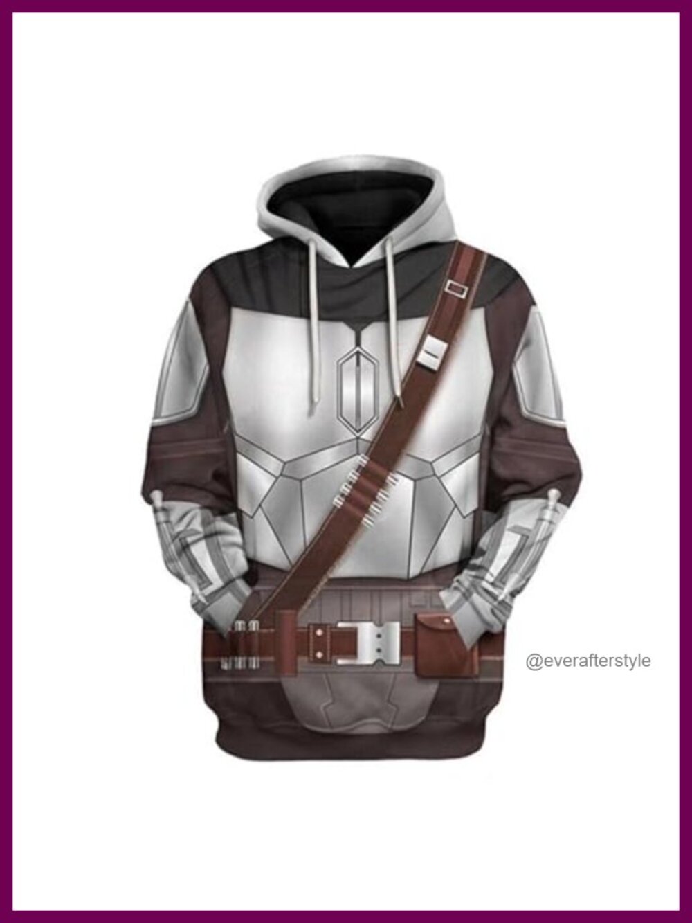 Mandalorian Hoodie Cosplay Pullover Sweatshirt Adult